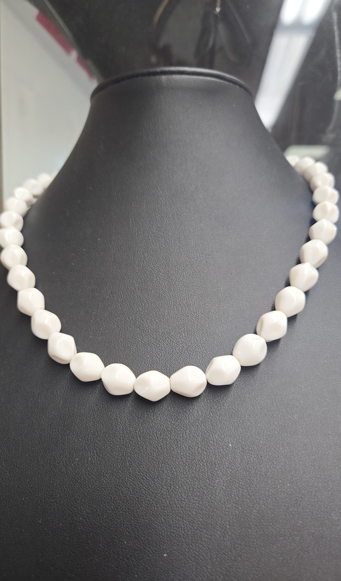 White Beaded Necklace