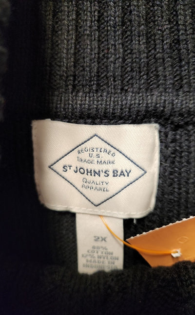St Johns Bay Women's Size 2X Black Sweater