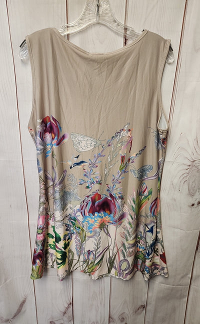 Lily Women's Size L Beige Floral Dress