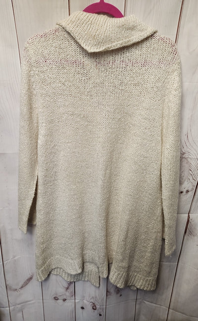 Women's Size L White Cardigan