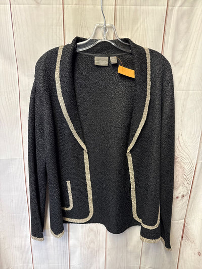 Chico's Travelers Women's Size 1 = US M Black Cardigan