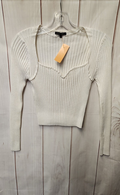 Papermoon Women's Size S White Sweater