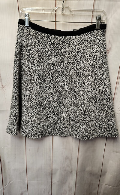 Calvin Klein Women's Size 4 White & Black Animal Print Skirt