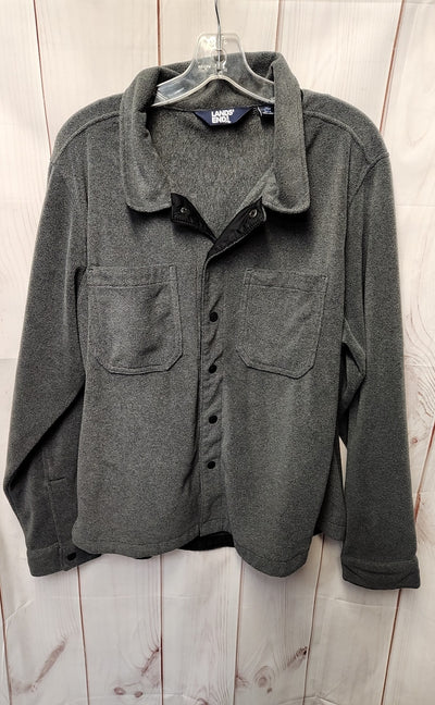 Lands End Men's Size L Gray Jacket