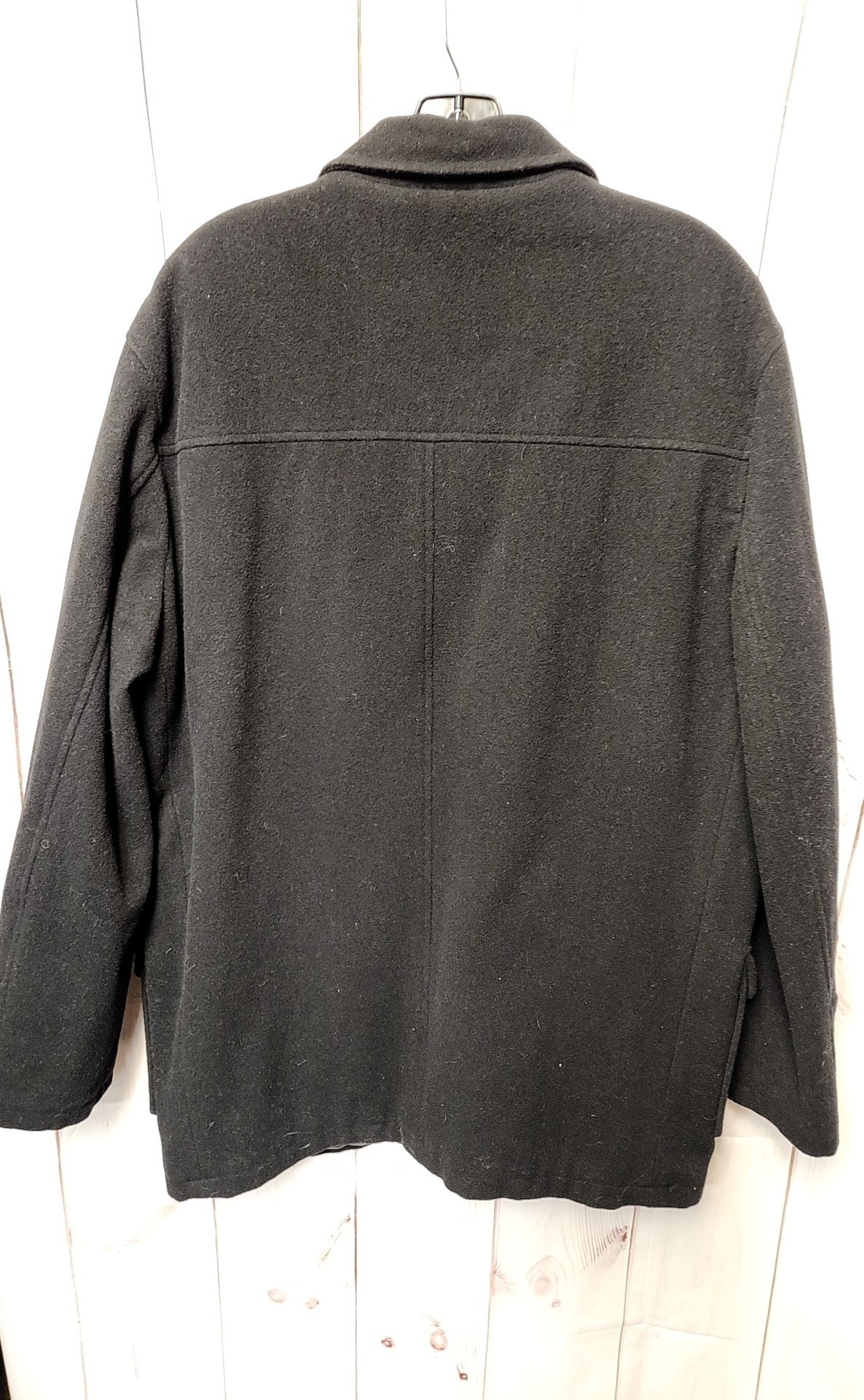 Reaction Kenneth Cole Men's Size L Black Wool Blend Coat