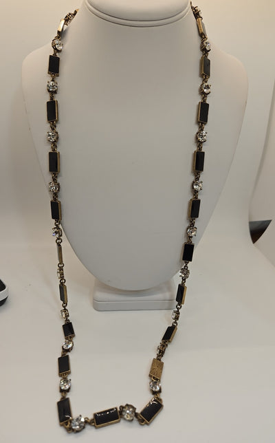 Black Rhinestone Necklace