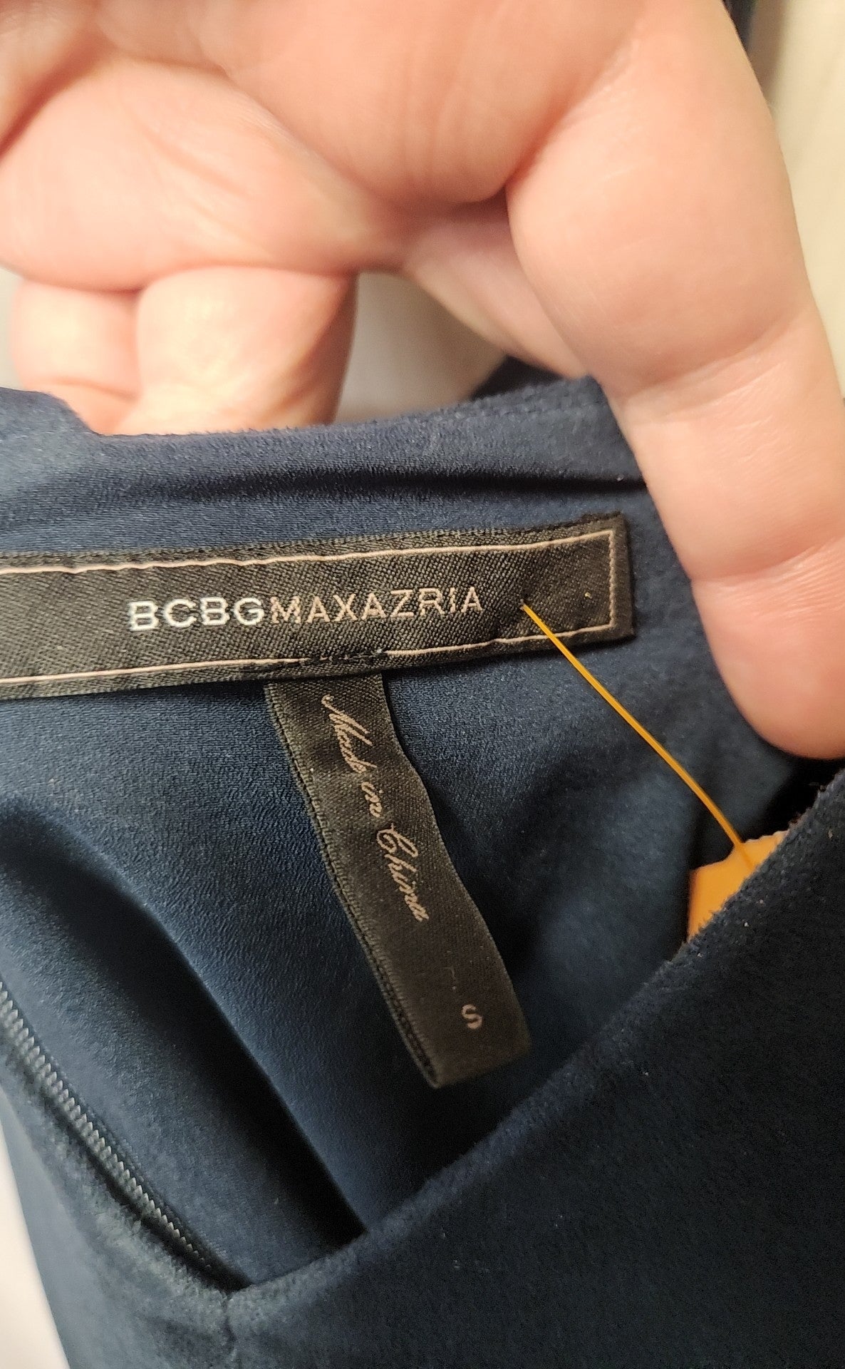 BCBG Maxazria Women's Size S Navy Sleeveless Top