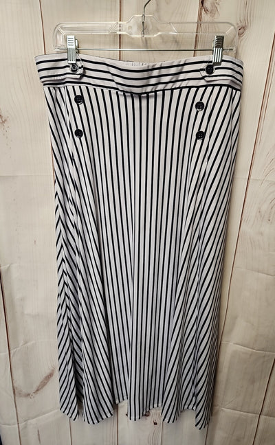 Robert Louis Women's Size XL White & Blue Skirt