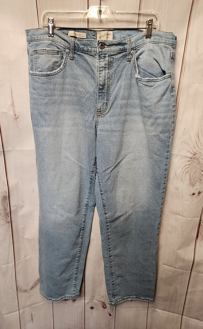 Universal Thread Women's Size 33 (15-16) Blue Jeans High Rise 90s Straight