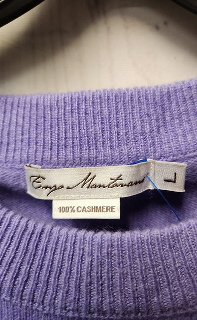 Enzo Mantovani Women's Size L Purple Cashmere Sweater