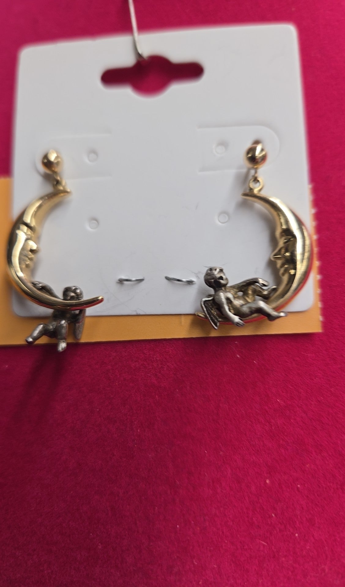Gold Moon Earrings