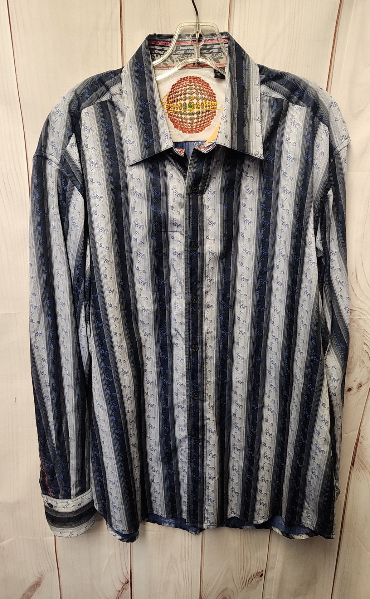 Robert Graham Men's Size XL Blue Shirt