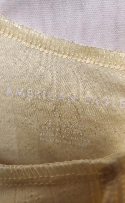 American Eagle Women's Size XS Yellow Sleeveless Top