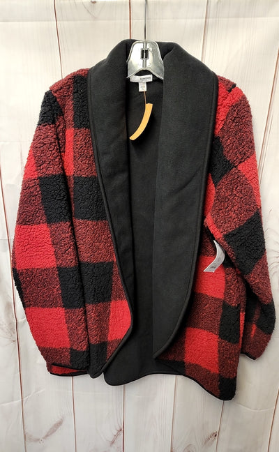 NWT Sonoma Women's Size XL Red & Black Cardigan