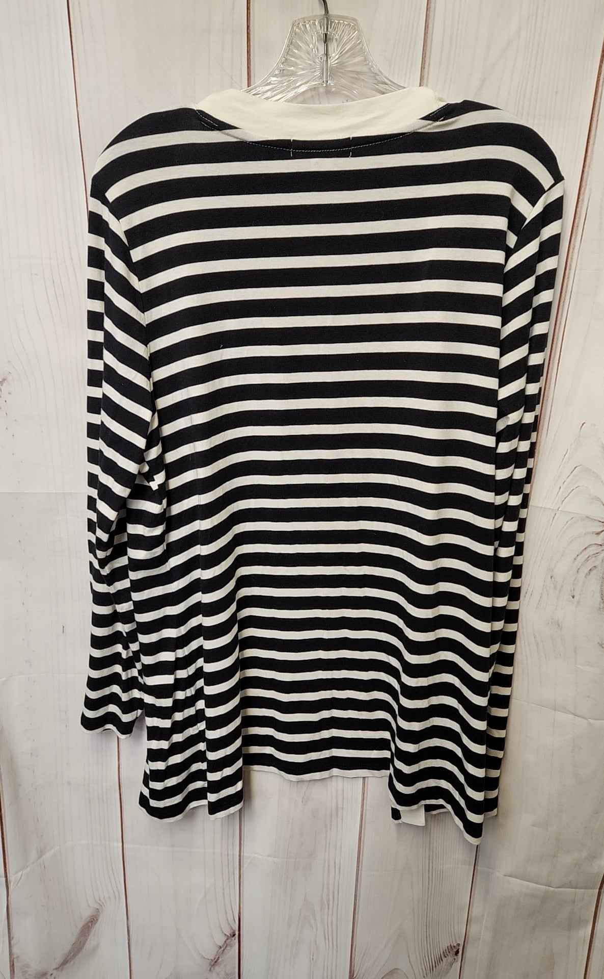 Coldwater Creek Women's Size L White & Black Cardigan