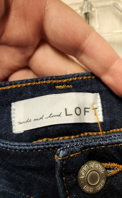 NWT Loft Women's Size 31 (11-12) Blue Jeans The Curvy Skinny