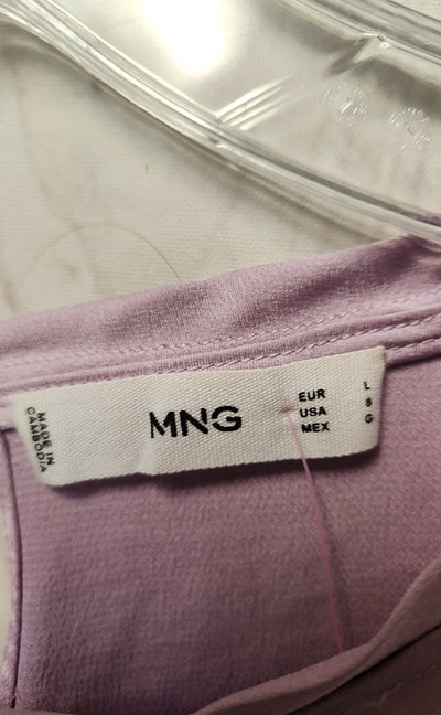 Mng Women's Size 8 Purple Short Sleeve Top