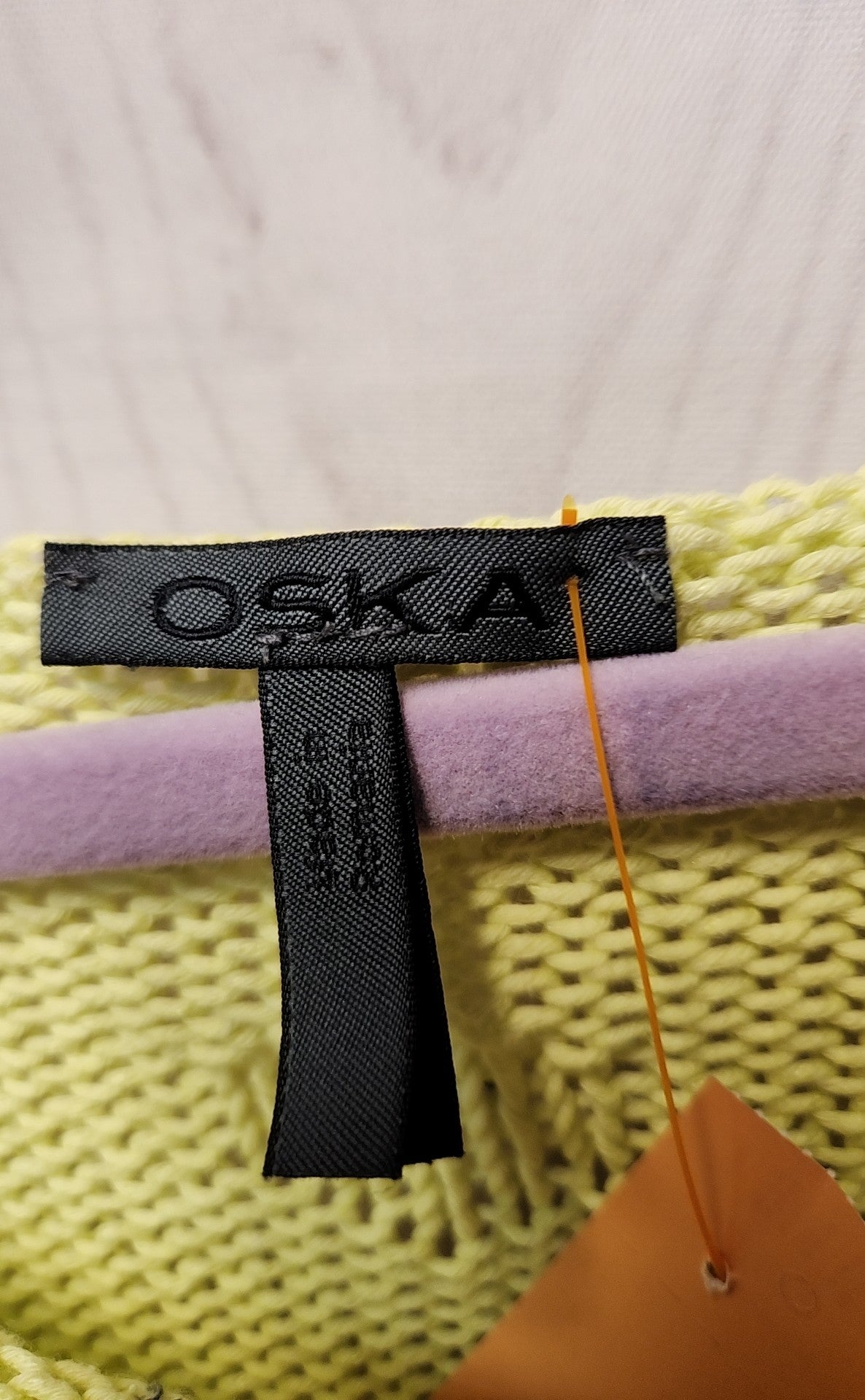 Oska Women's Size 8/10 Yellow Sweater