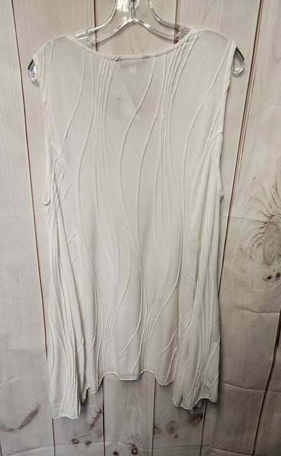 Windhorse Women's Size XXL White Sleeveless Top