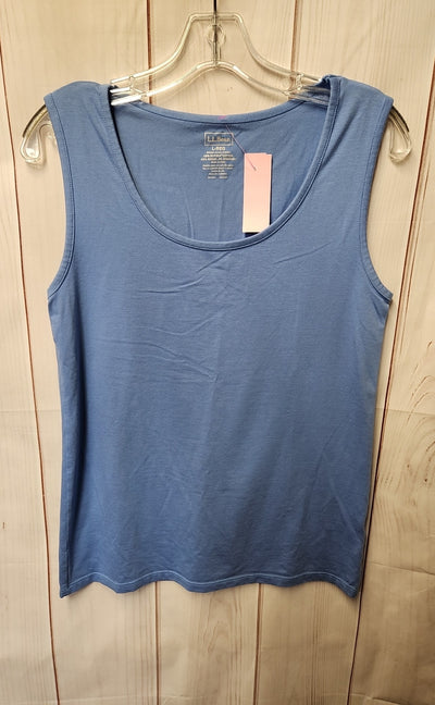 LL Bean Women's Size L Blue Sleeveless Top