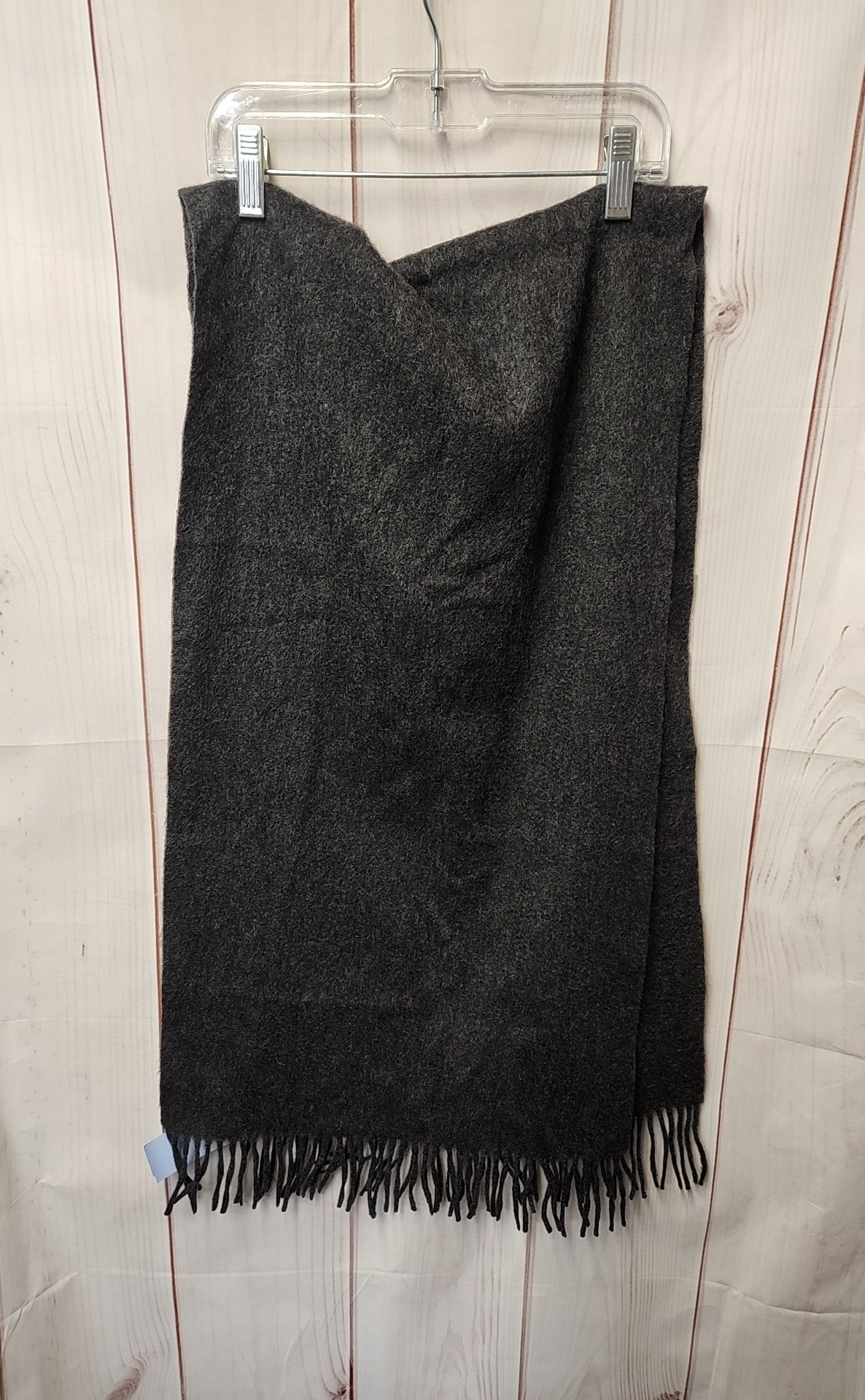 Lands End Gray Cashmere Winter Scarf