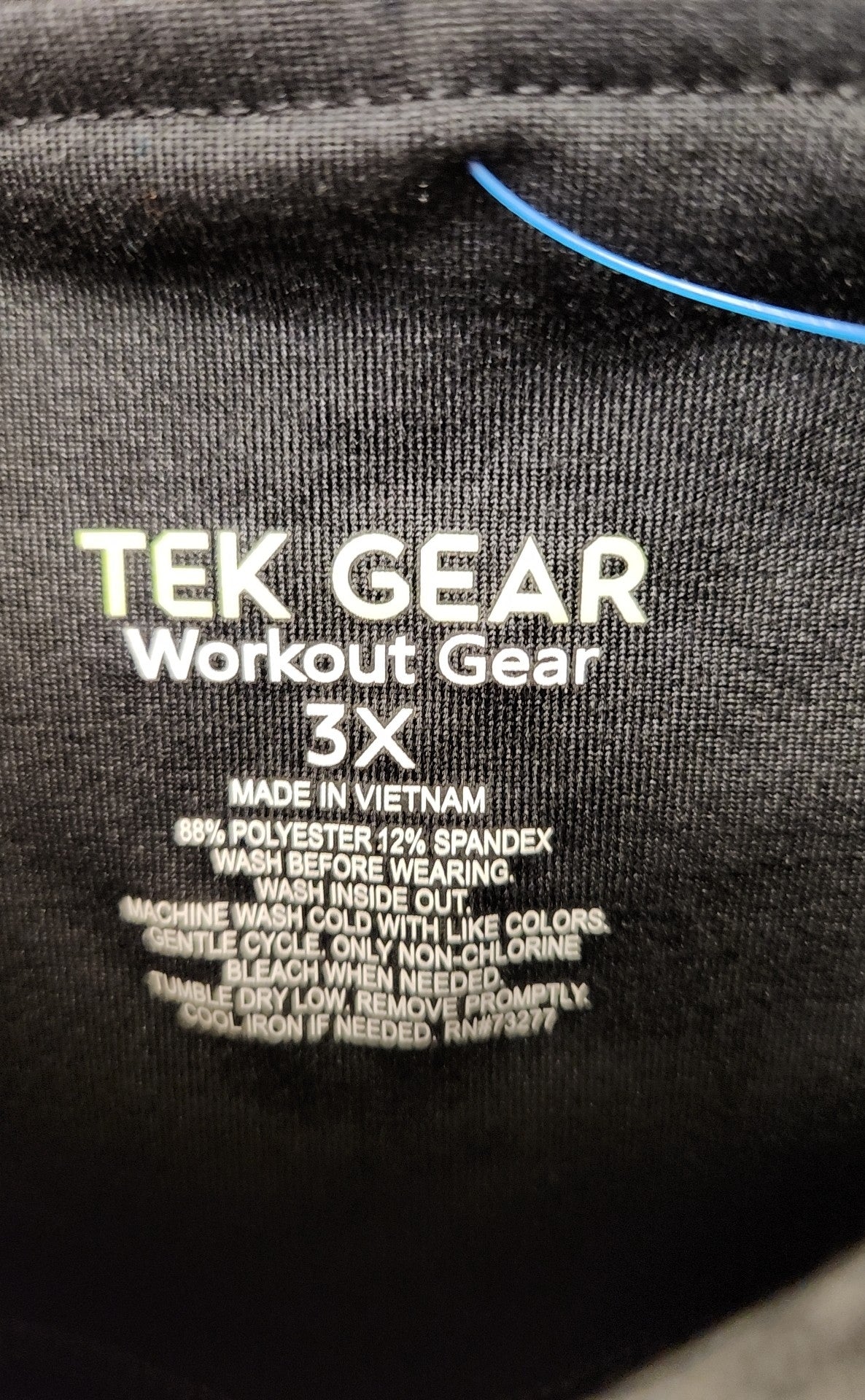 NWT Tek Gear Women's Size 3X Gray & Black Leggings