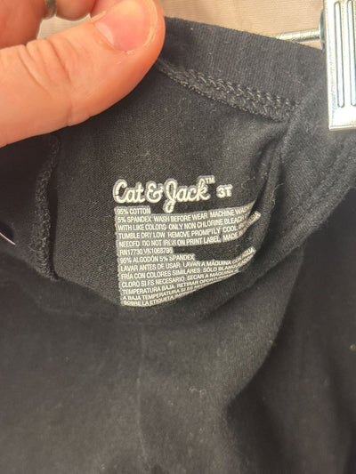 Cat & Jack Girl's Size 3 Black Leggings