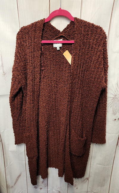 Pink Rose Women's Size M Brown Cardigan