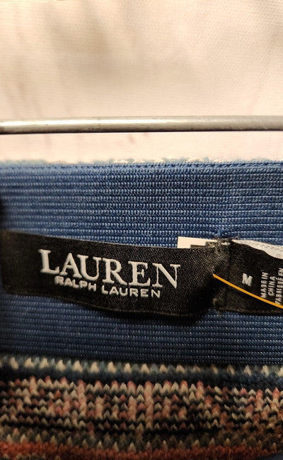 NWT Lauren by Ralph Lauren Women's Size M Blue & Pink Skirt