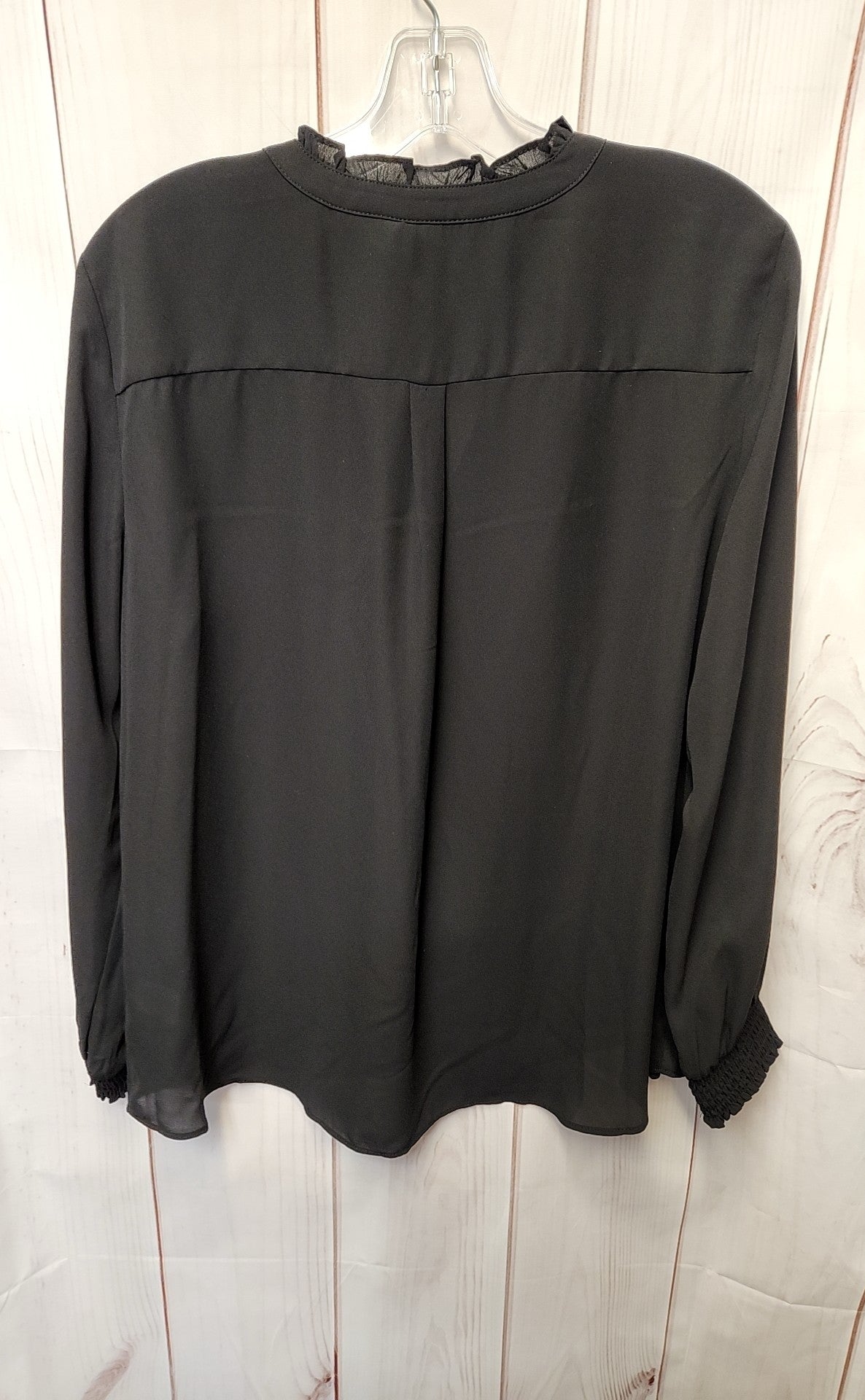 Elle Women's Size L Black Long Sleeve Top