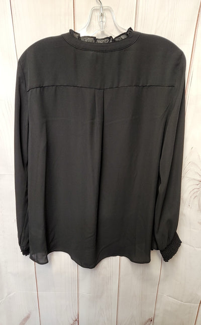Elle Women's Size L Black Long Sleeve Top