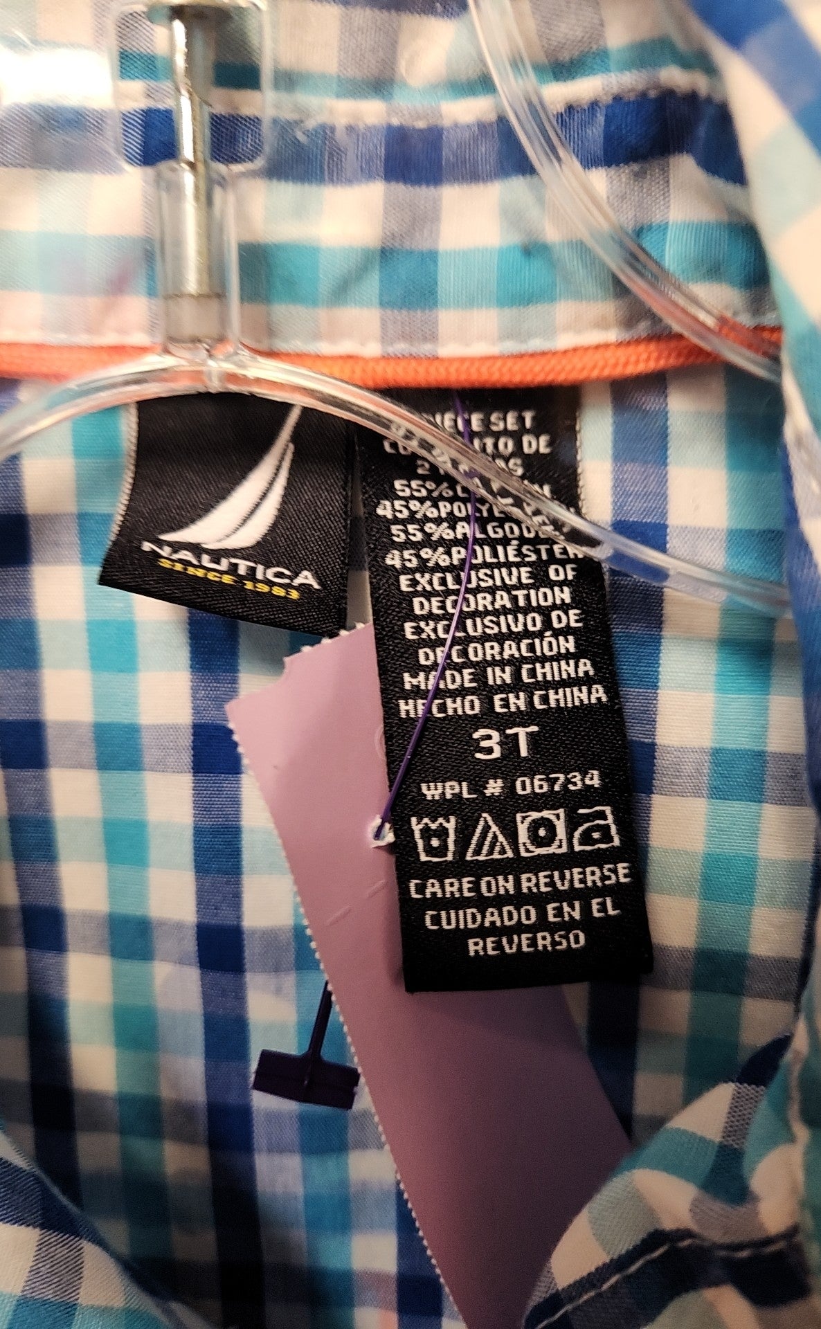 Nautica Boy's Size 3 Blue Shirt