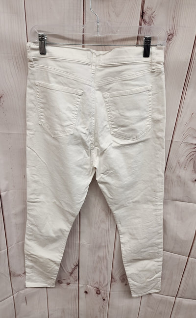 Loft Women's Size 29 (7-8) High Waist Skinny Ankle White Jeans
