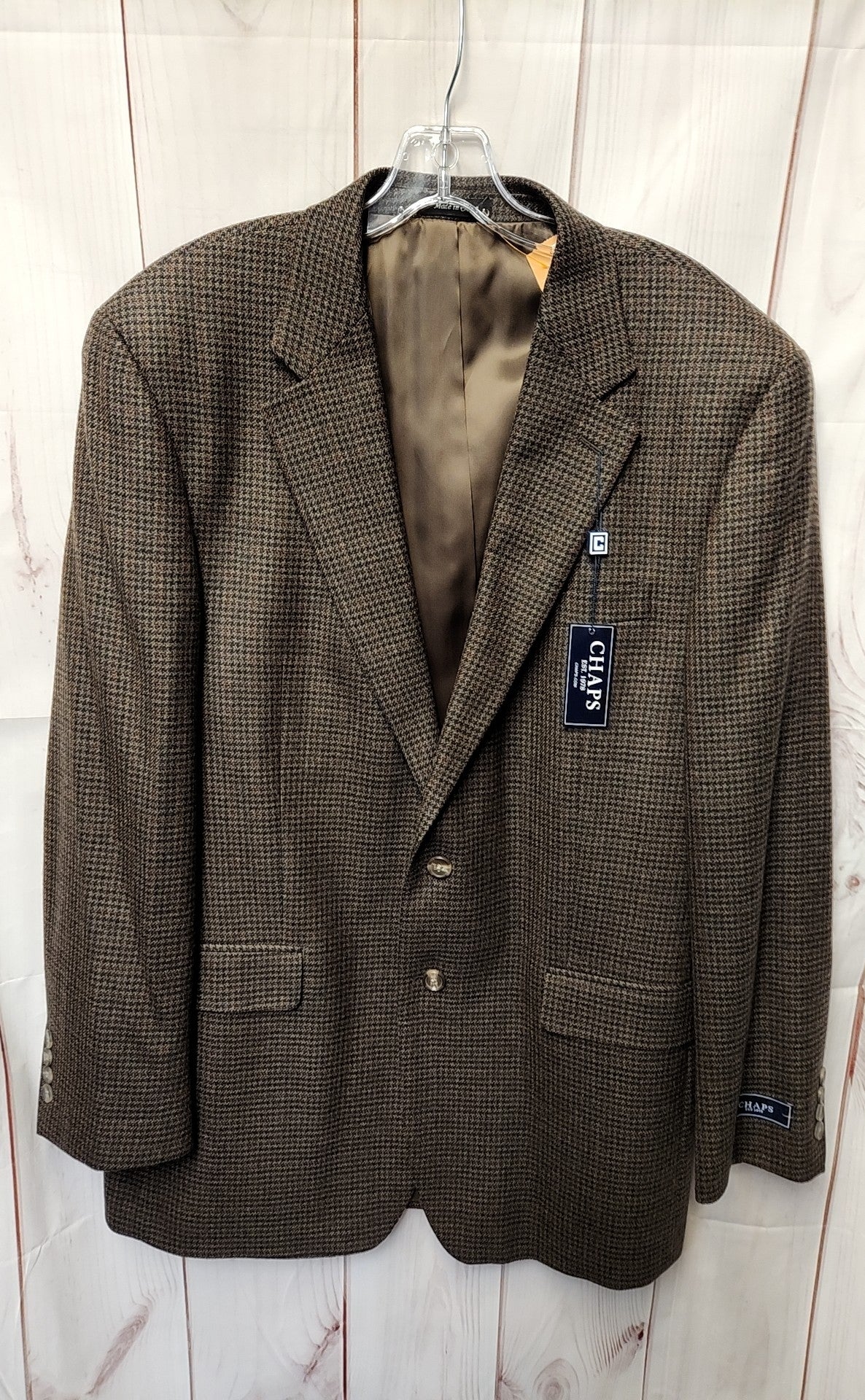 NWT Chaps Men's Size 42 Brown Sport Coat