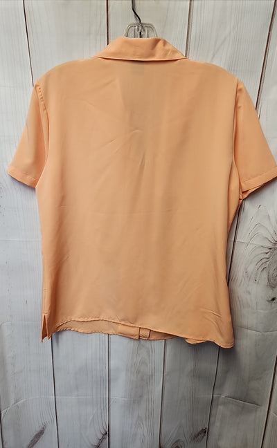 Elementz Women's Size M Orange Short Sleeve Top