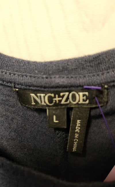 Nic & Zoe Women's Size L Navy Dress