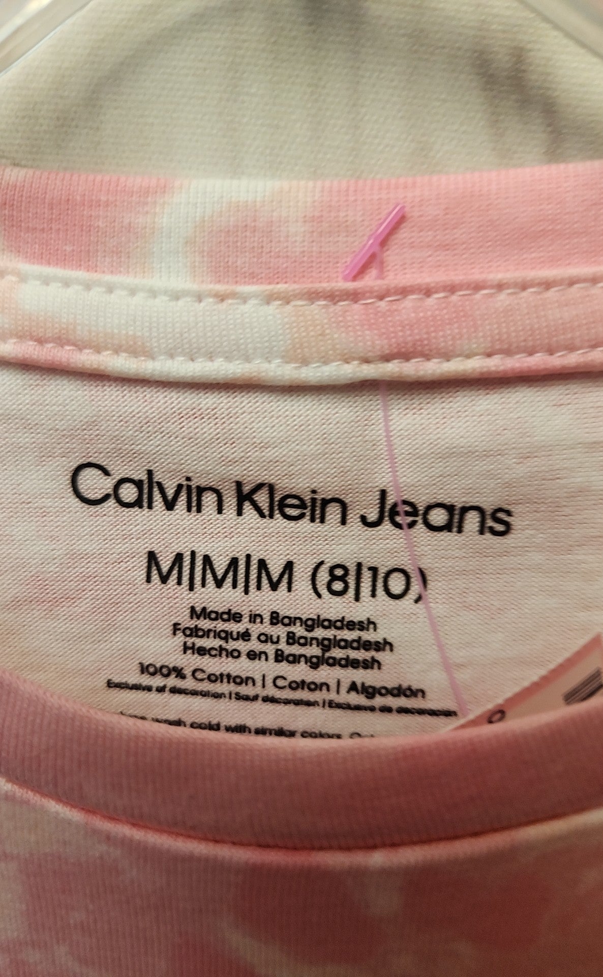 NWT Calvin Klein Girl's Size 8/10 Pink Dress