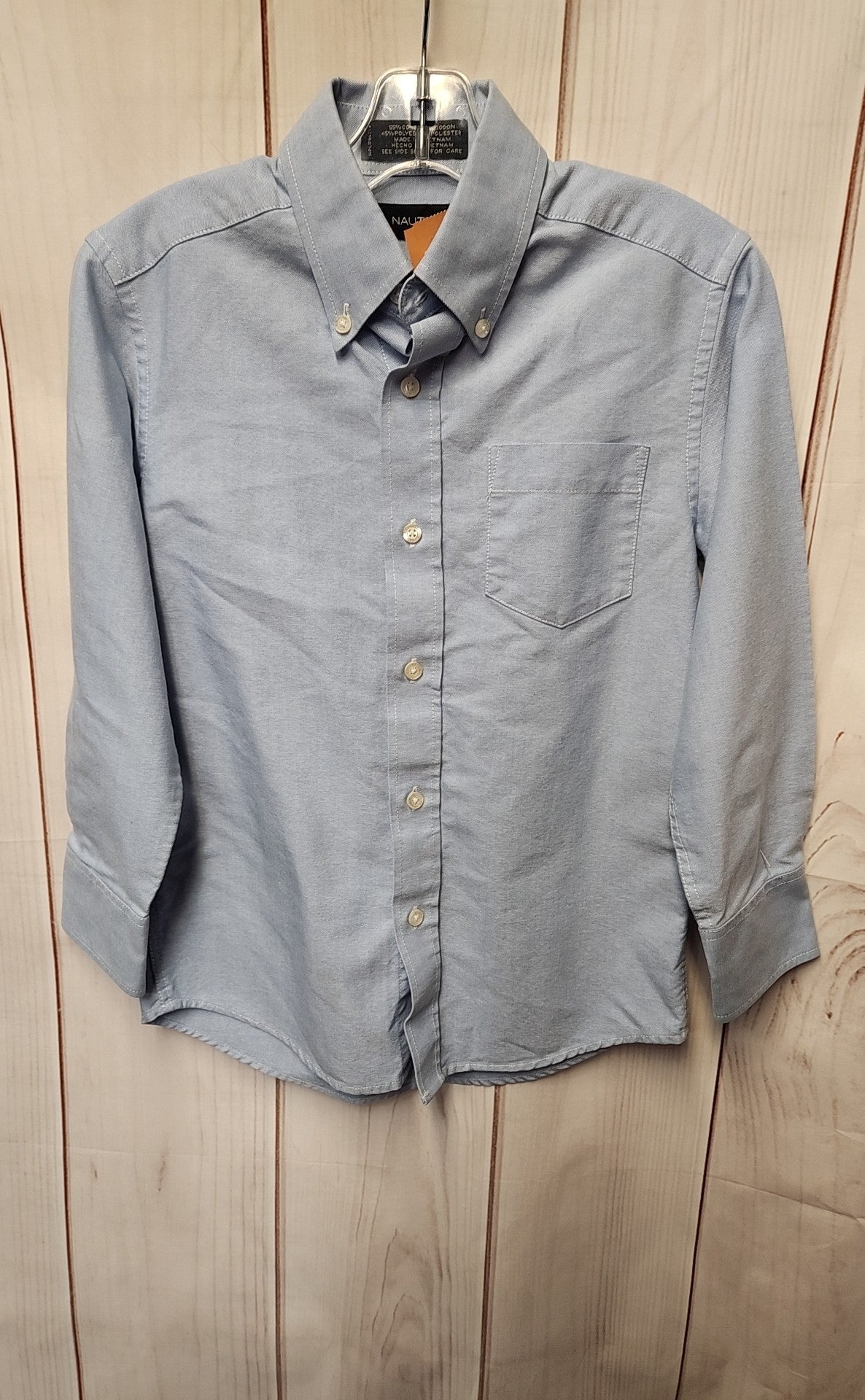 Nautica Boy's Size 8 Blue Shirt