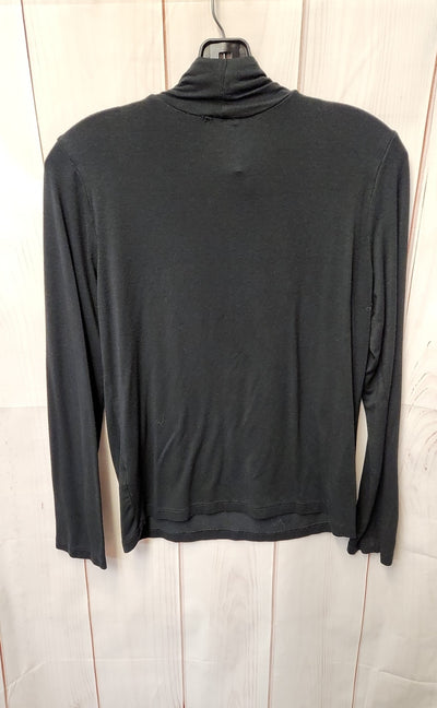 Chico's Women's Size 0 = US S Black Long Sleeve Top