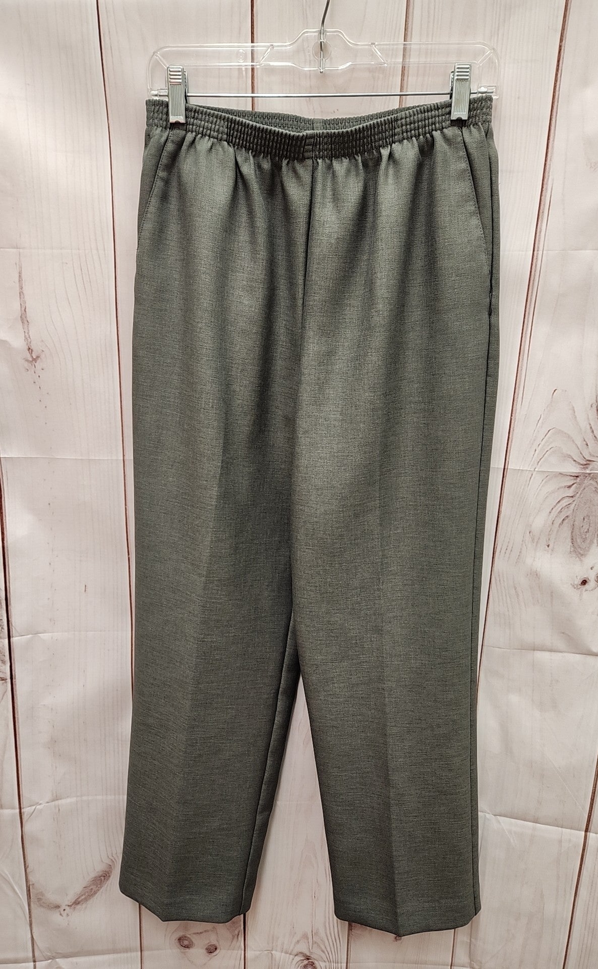 Alfred Dunner Women's Size 8 Petite Gray Pants