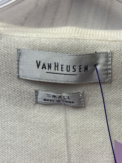 NWT Van Heusen Women's Size S White Cardigan