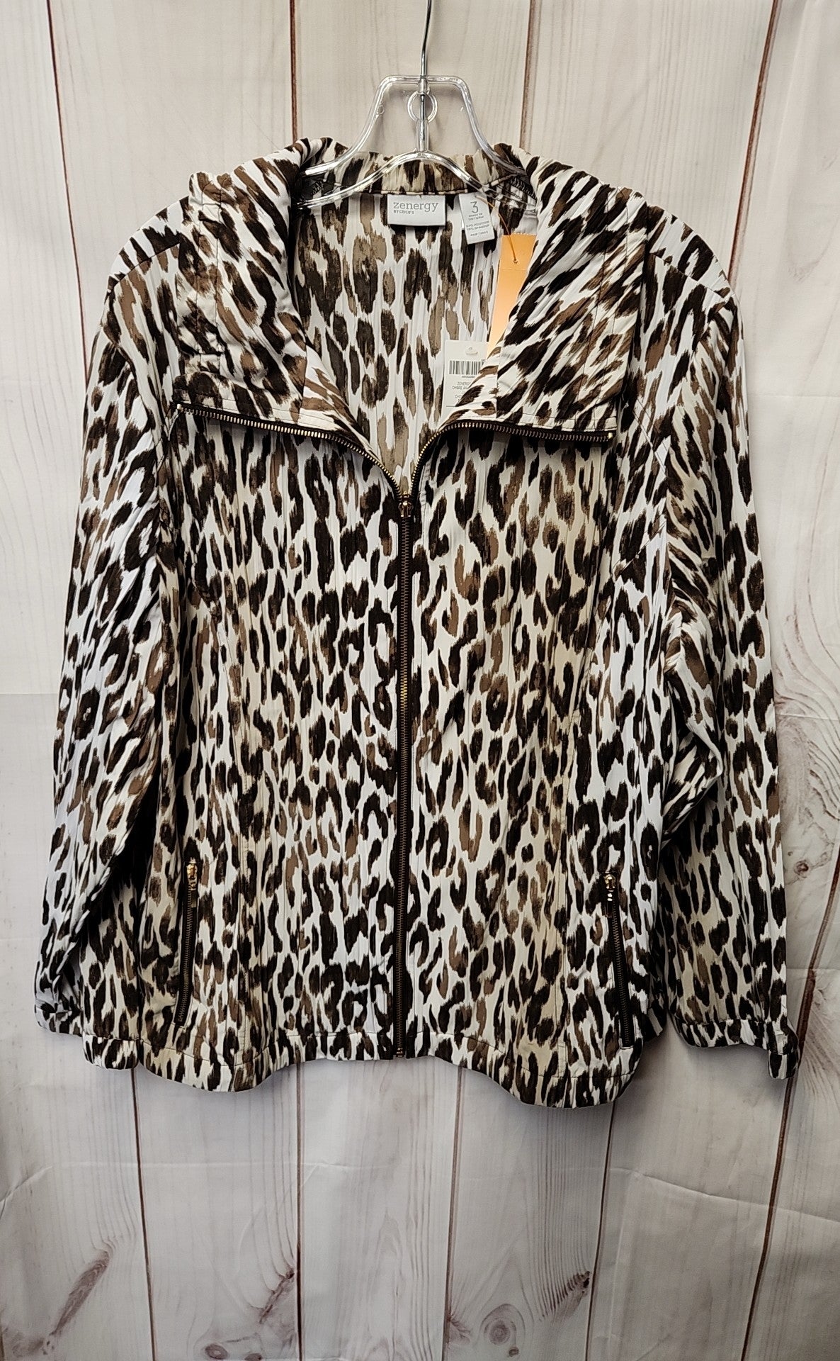 NWT Zenergy - Chico's Women's Size 3 = US XL Brown Jacket