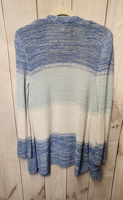 John Paul Richards Women's Size M Blue Cardigan