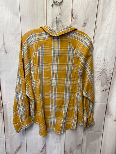 So Women's Size XL Yellow Long Sleeve Top