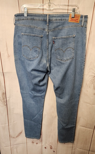 Levis Women's Size 34 (18/1X) Blue Jeans 721 High Rise Skinny
