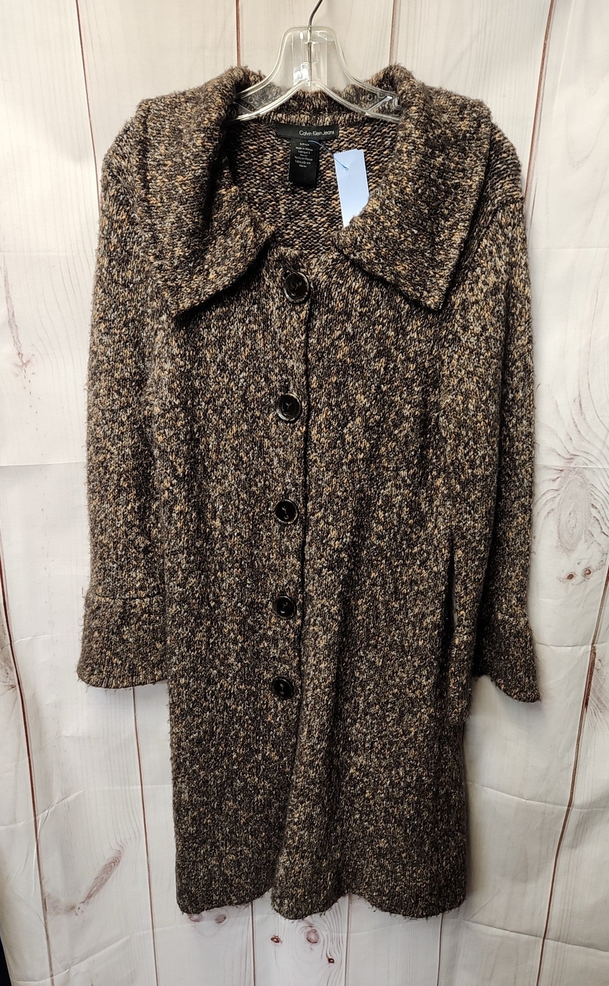 Calvin Klein Women's Size S Brown Cardigan
