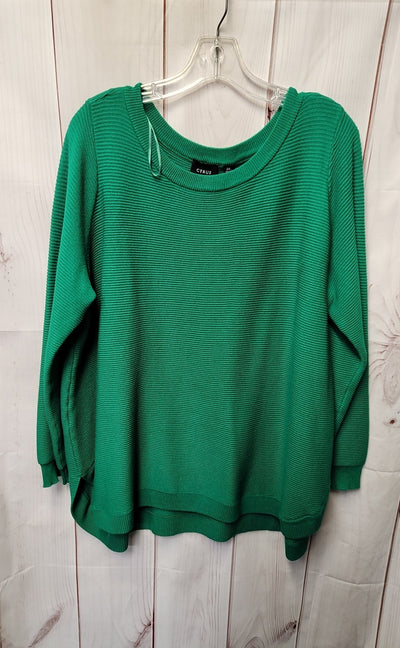 Cyrus Women's Size 2X Green Sweater