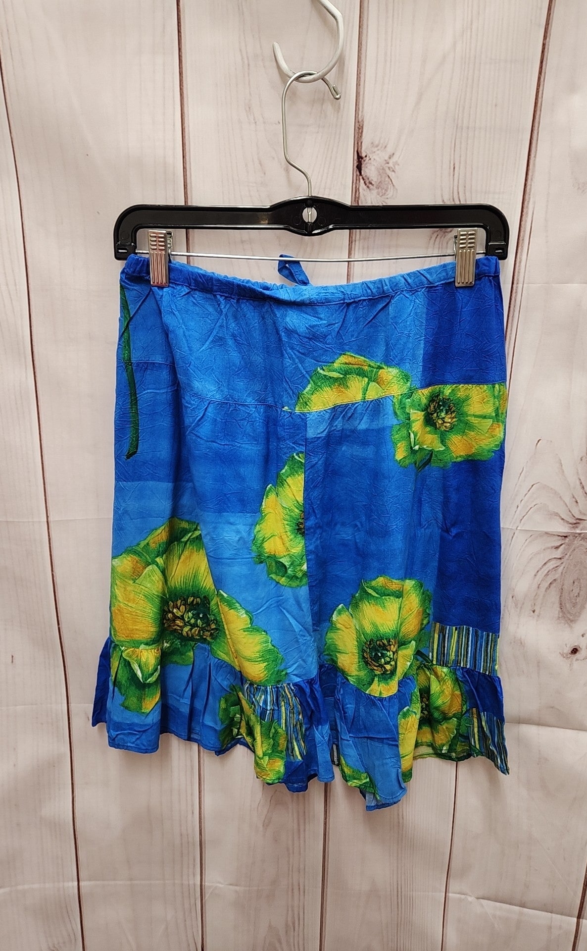 Jams World Women's Size S Blue Floral Skirt