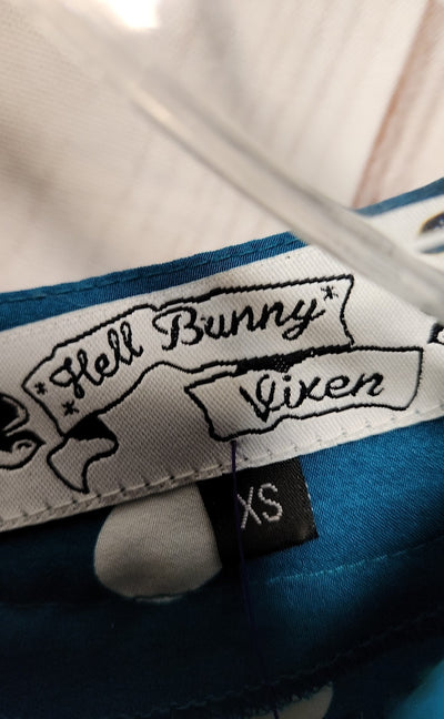 Hell Bunny Vixen Women's Size XS Green Dress