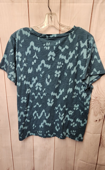 Sonoma Women's Size XL Teal Short Sleeve Top